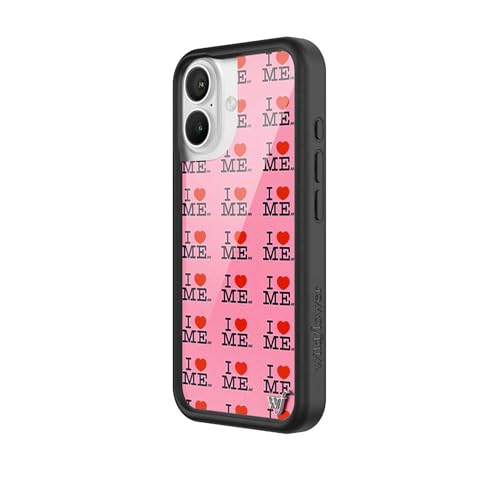 Image of Wildflower Cases - Compatible with iPhone 16 | Protective Black Bumper, 6.5ft Drop Test Certified, Women Owned Small Business | Pink Hearts Love Dainty Cute Trendy | Collab - Ashley Williams