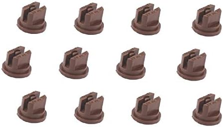 Pack of 12 - TeeJet Flat Spray Tips Brown 80° Polymer 0.50 GPM @ 40 PSI TP8005VP