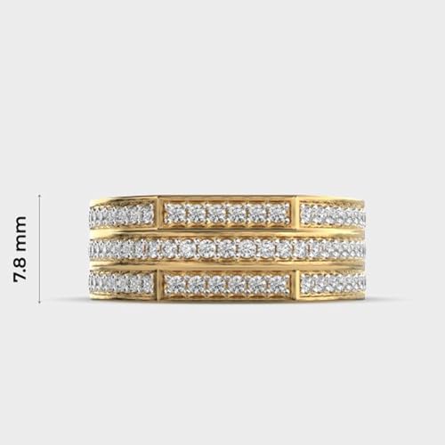 Bague moissanite en argent 925 pour homme qui ne ternit pas