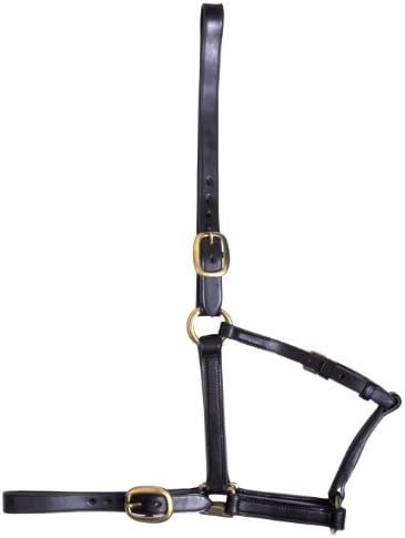 GFS Yearling Leather Headcollar - Brown, One Size