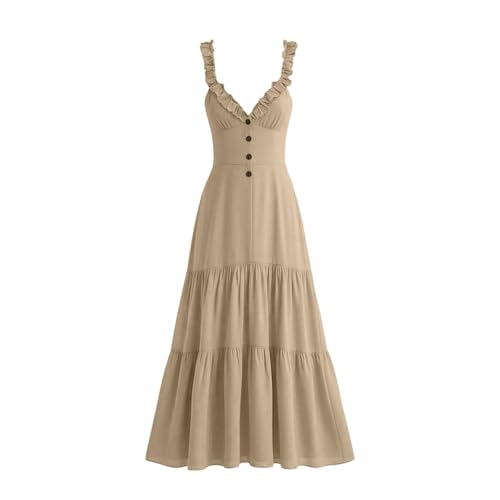 Robe de vacances à la plage sans manches au look rétro folk - 6