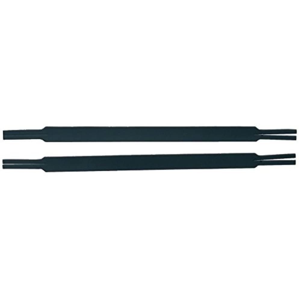 GEWA marching drum cymbal straps (pair) for marching and orchestral cymbals, black leather colour, slit for cymbal knot, Made in Germany