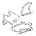 Ann Clark Cookie Cutters Shark 3-Pc. Cookie Cutter Set Made in USA, Great White Shark, Shark Fin, Shark