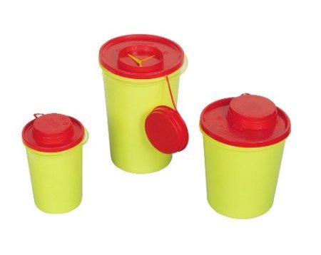 Kanülenabwurfbehälter - 0,6 Liter - durchstichsicher 20 Stück Carmesin® Bundle