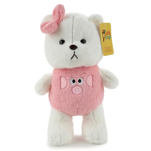 Image of Soft Pink Lily Bear Plush Toy for Kids | Ultra-Soft Stuffed Teddy Bear with Premium Plush Fabric | Cute Hug-Friendly Soft Toy for Babies, Toddlers, Girls & Boys (40 CM)