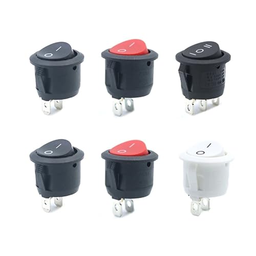 Interruptor KCD1 redondo para reparar electrodomésticos y modificar sistemas de audio en casa