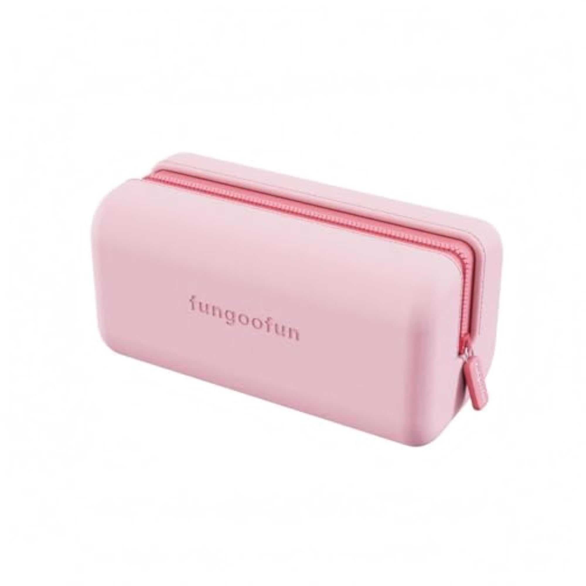 Structured Cosmetic Bag Portable Zipper Makeup Bag, Pink