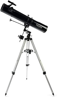 Celestron 21045 PowerSeeker 114EQ Reflector Telescope, Black