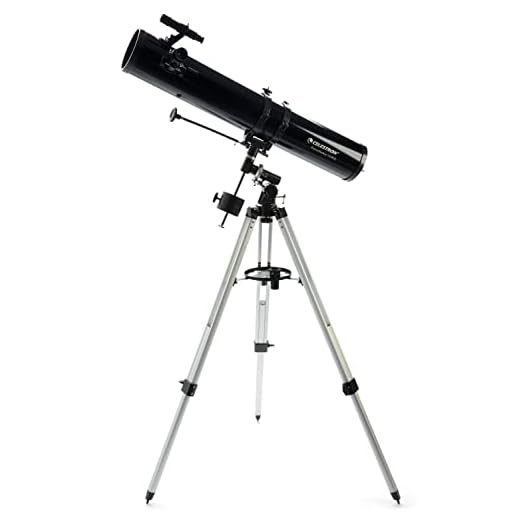 Celestron 21045 PowerSeeker 114EQ Reflector Telescope, Black