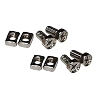 Ersatz Schrauben/Klemmen IONI M5 Batterieschrauben für Rollerbatterie/Motorradbatterie, 5mm (4 Stück / 2 Sets (4x Schrauben und 4x Muttern))
