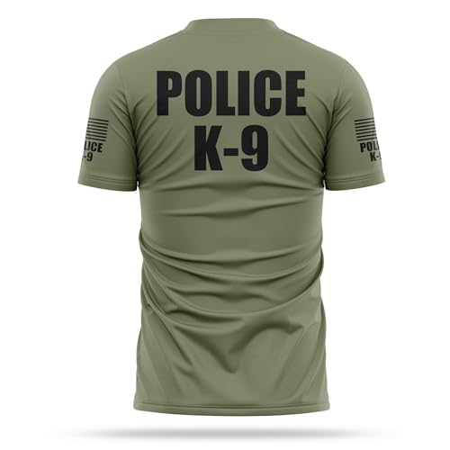 Police K9 Utility Shirts for Men - USA Patriotic Lightweight Tee - Micro Polyester, Moisture-Wicking Quick-Dry.2