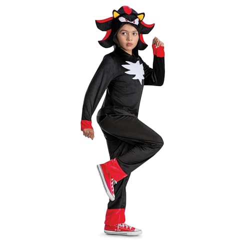 Disguise Sonic Shadow Costume for Kids Officially Licensed Sonic The Hedgehog Halloween Costume Outfit Size (4-6)