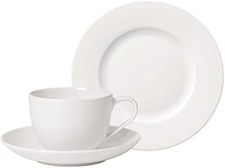 Villeroy & Boch For Me Coffee Set for 6, 18 Pieces, Premium Porcelain, White