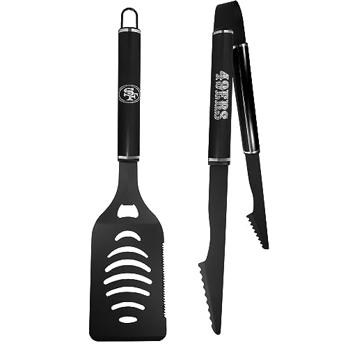 Siskiyou Sports NFL San Francisco 49ers 2 pc Monochromatic Tailgate BBQ Set Team Colors, One Size