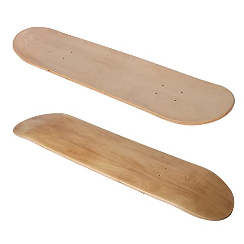 Skate-Deck 2er-Pack Blank Skateboard Decks Ahorn Skateboard Decks Maple Wood 7-lagiges hochelastisches Long Board Panel 31 X8
