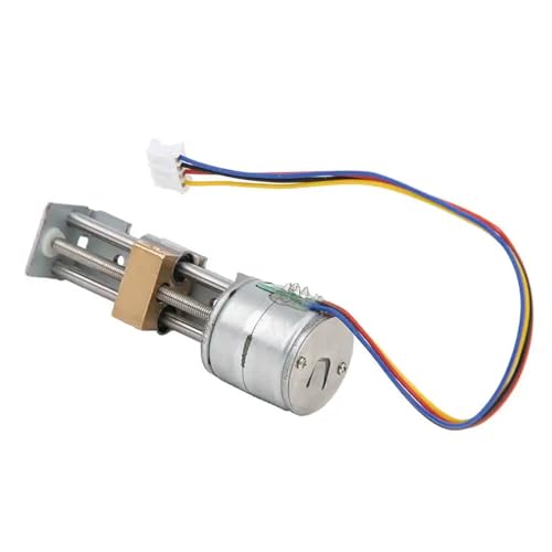 Moteur de curseur linéaire 2 phases 4 fils avec mini vis à plomb et écrou coulissant 20mm pour DIY