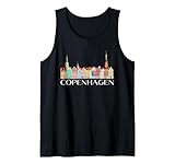 Per turisti, viaggiatori in Danimarca e chiunque desideri un souvenir da Copenaghen. Copenagha, con i Giardini di Tivoli, iconica scultura in bronzo di sirena, canale di Nyhavn, porto e storia.