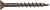 Hillman 48275 Brown Painted Square Drive Deck Screw, 9 X 3-Inch, 250 pack