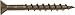 Hillman 48273 Brown Painted Head Square Drive Deck Screw #8 x 2