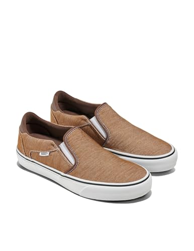 Image of Vans Mens Asher Deluxe Slip-on Shoe | Comfortable Sneakers for Fashion, Walking & Everyday Wear