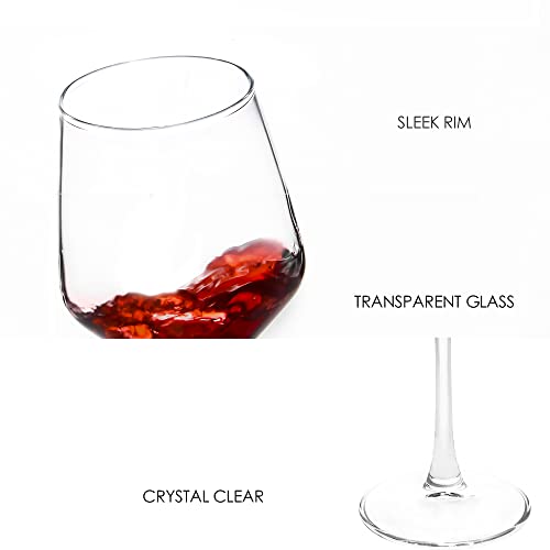 Czumjj Wine Glasses Set Of 12, 12 Oz Durable Red White Wine Glasses For Wedding, Party, Dishwasher Safe thumb #2