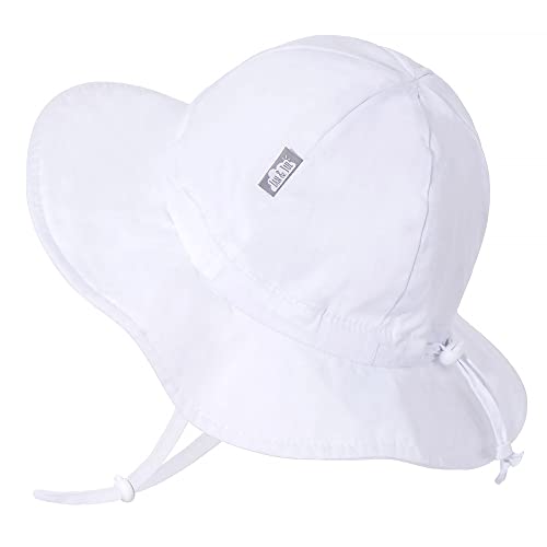 Image of JAN & JUL 50+ UPF Cotton Sun Hat with Wide Brim for Toddler Girls