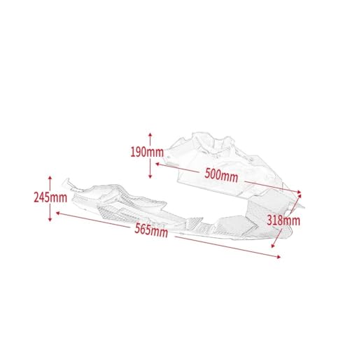 Carénage moto MT09 pour stopper les projections de gravillons