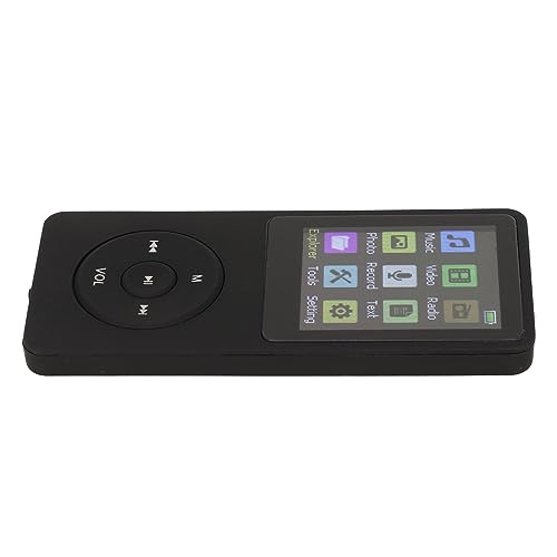 Lecteur MP3 MP4 pour Enfants, Prise en de la Carte TF Slim LCD 1,8 Pouces Lecteur MP3 MP4 Media Music Player avec Accessoires, étudiant, Son sans Perte (Noir)