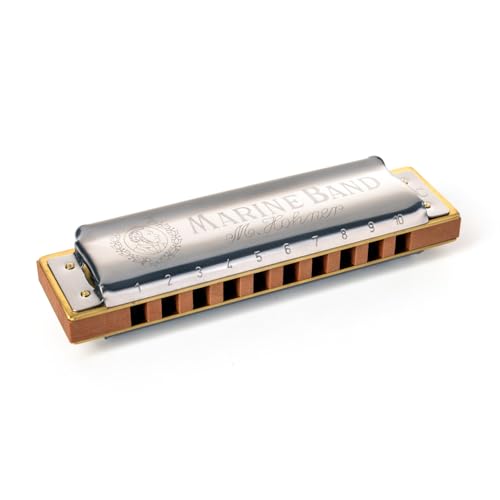 Hohner Marine Band Naturel Mineur Eb, harmonica diatonique légendaire en mi bémol