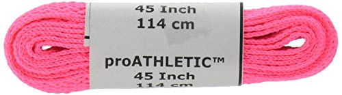 GREATLACES Bulk pack TEAMLACES(tm) Support Cancer Awareness! 12 Pair Pack proATHLETIC(tm) Flat 8mm Shoelaces (45 Inch 114 cm, Breast Cancer Pink)