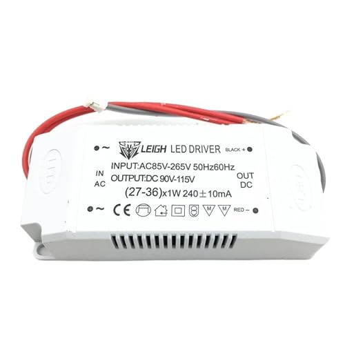 Driver LED constant current driver 27-36w 300mA alimentation 220V downlight