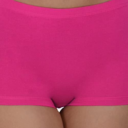 Image of EVA & JOY Women's Cotton Solid Mid-Rise Boyshort Panty