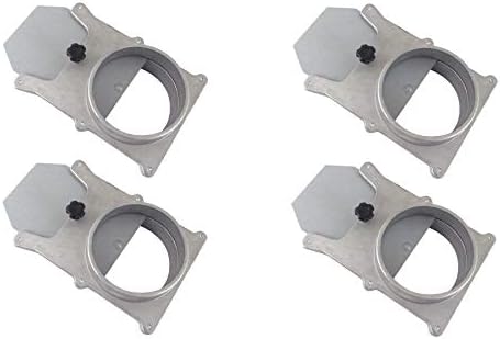 Taytools 465395 Set of 4 each 4" OD Blast Gates Self Cleaning No Clog Aluminum for Dust Collection System