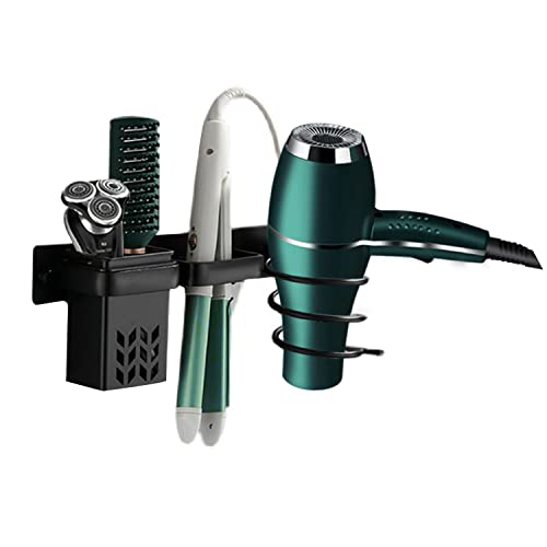Fysupotsu Hair Dryer Holder - Wall Mounted Blow Dryer Stand, Organizer for Flat Iron, Curling Wand, Hair Straightener