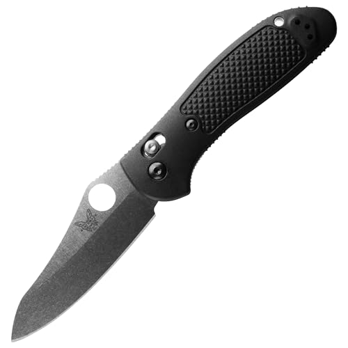 Benchmade - Griptilian Outdoor EDC Knife, Sheepsfoot Blade with Black Grivory Handle (550-S30V)