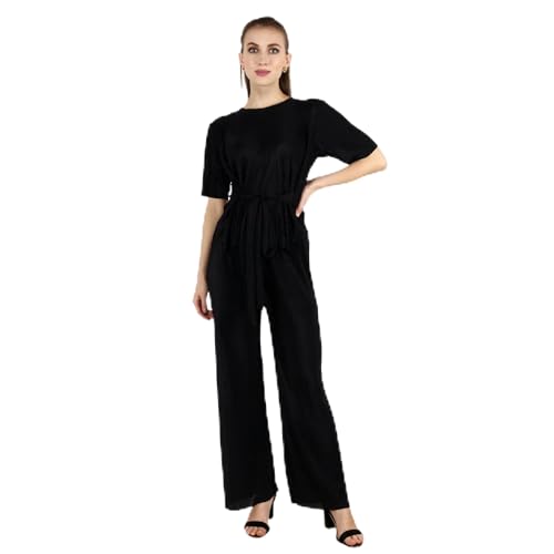 Image of POPWINGS Casual Solid Wrinkle Co-ord Set for Women Stylish Western Co-Ord Set for Women | Co-ord Set for Summer | Top and Palazzo Set for Women