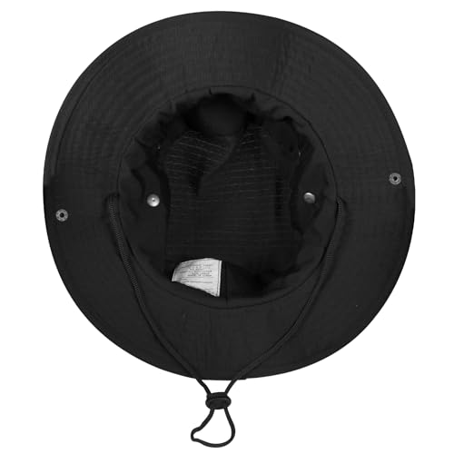 Image of Sun Hats for Men Women Boonie Hat UPF 50+ Bucket Hat Wide Brim UV Protection Fishing Hiking Safari Outdoor Hats