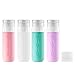 4 Stück Silikon Reiseflasche 90 ml Set, mit 20 g Creme Dose, auslaufsicherer nachfüllbarer Flüssigkeitsbehälter, geeignet für Shampoo, Duschgel, Hautpflegeprodukte Reiseverpackung