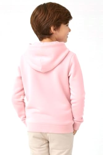 Image of Boys Hooded Sweatshirt, America Print, Cotton Blend, Long Sleeve, Navy Blue /Pink /Orange, Regular Fit