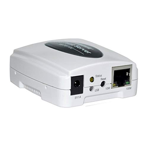 X-MEDIA XM-PS110U 1-Port 10/100Mbps Fast Ethernet USB Print Server, USB 2.0 Port Network Print Server - Image 3
