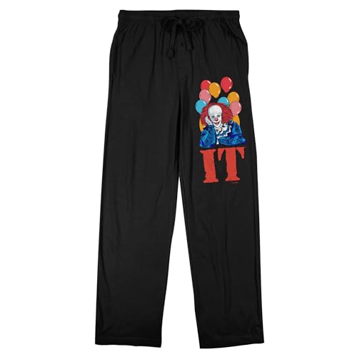 IT Pennywise with Balloons Men's Black Sleep Pants