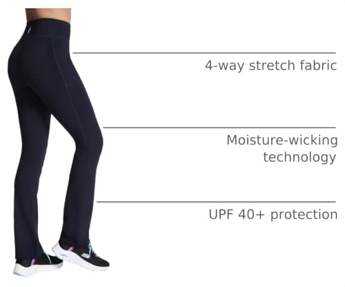 Image of Skechers Women's GO WALK Joy Pant | Casual, 4-Way Stretch, Moisture-Wicking, UPF 40+, High-Rise Waist
