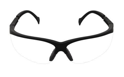 Image of Karam ES005 Safety Goggles with Transparent Lens | Scratch & Impact Resistant | Safety Glasses for Multipurpose Use for Pollution, Dust, Riding & Construction Work