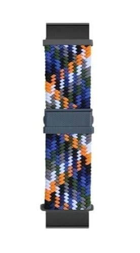 SRMVRNKNNK 22 26mm�i�C�����X�g���b�v Fit For Garmin Fit For Instinct 2X �\�[���[�X�}�[�g���X�g�u���X���b�g�ɓK��(Denim color,Quickfit 26mm Width)
