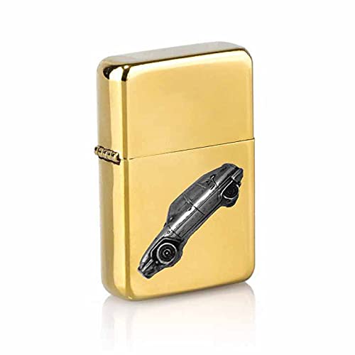 classic French car BX ref46 Pewter effect design on a flip top petrol lighter windproof GOLD refillable…