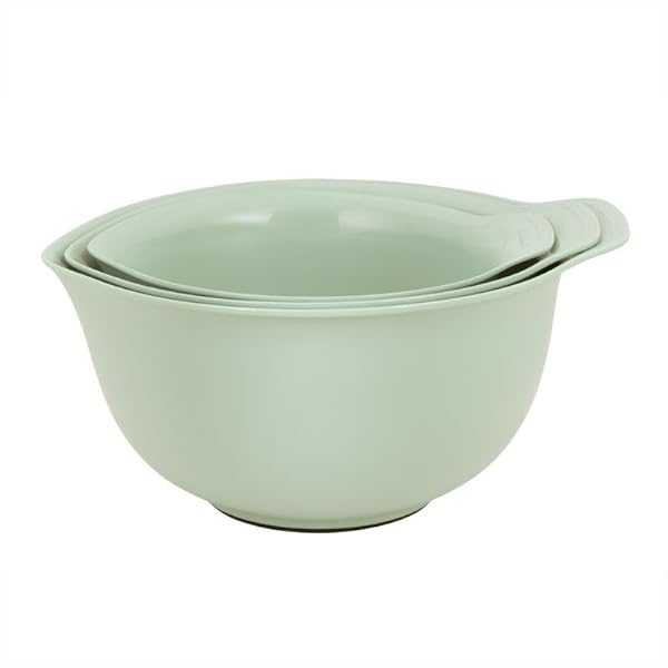 KitchenAid - Mixing Bowls, 3-Piece Nesting Mixing Bowl Set with Non-Slip Bases and Pour Spouts (Pistachio) by KitchenAid - Image 3