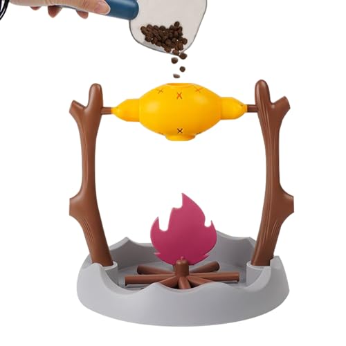 猫用スローフィーダー パズルトイ 早食い防止 エンリッチメントおもちゃ トリートディスペンサー 猫 フードメント 猫 トイ 子猫 発達促進 知育猫 狩猟本能 おやつ肥満対策 猫 360度回転式 フードおやつ 早食い防止 の発達狩り行動促進 の狩猟本能促進