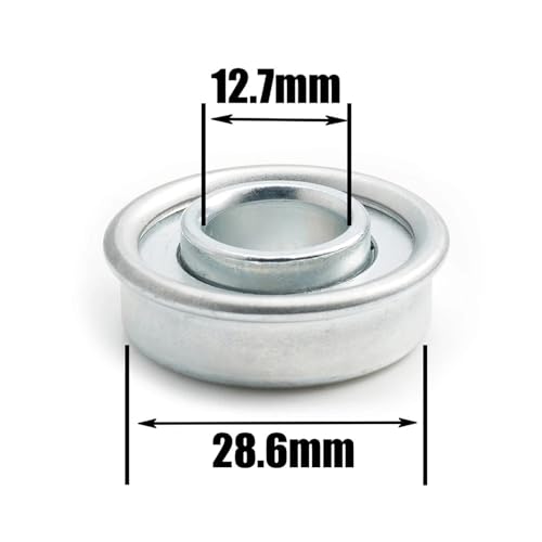 GXRQLHYZ 4 x Wheel Bearing Lawn Mower 12.7 mm x 28.6 mm Tractor Lawn Tractor Wheels Ball Bearing Wheel Bearing – Bild 3