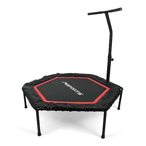 Fitness Trampolin Premium mit Klappfunktion und Haltestange für Indoor und...