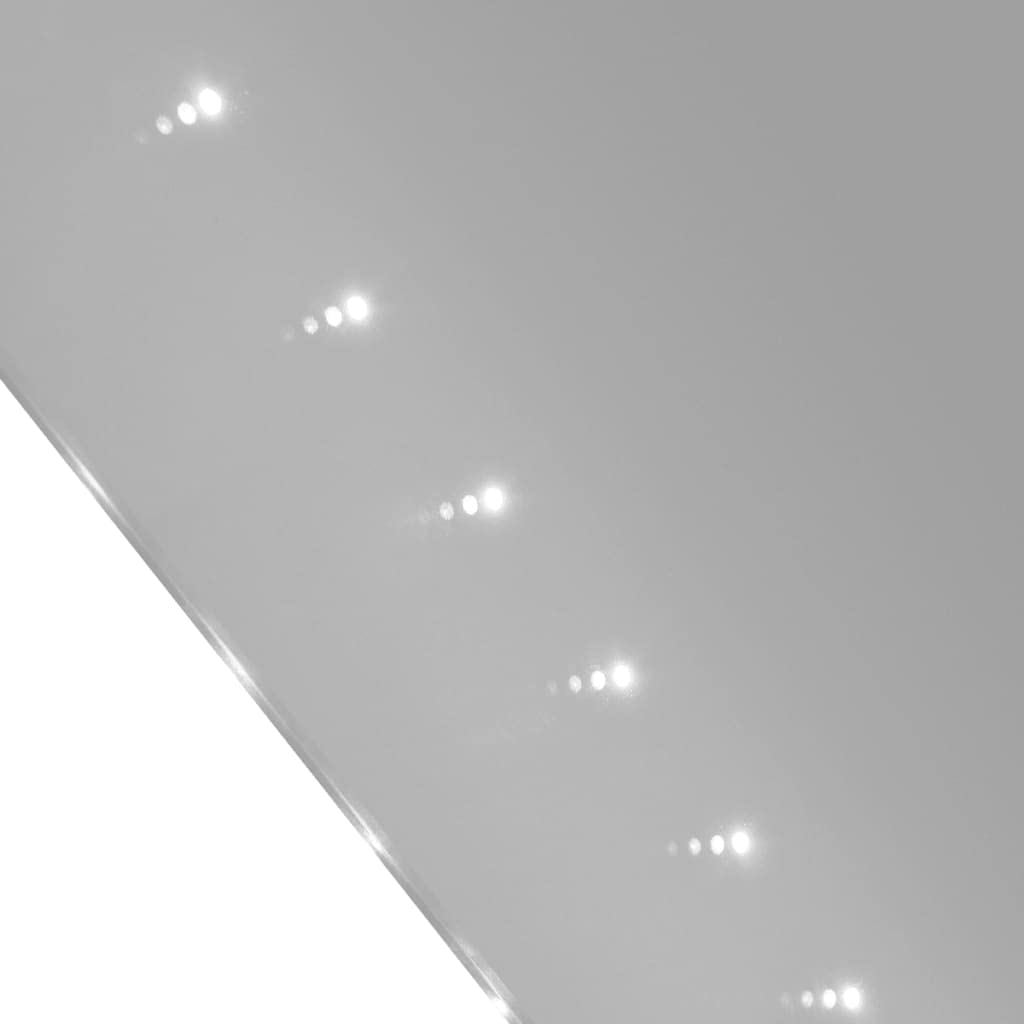 vidaXL Espejo de Pared para Cuarto de Baño Lavabo con Luces de LED 80x60 cm